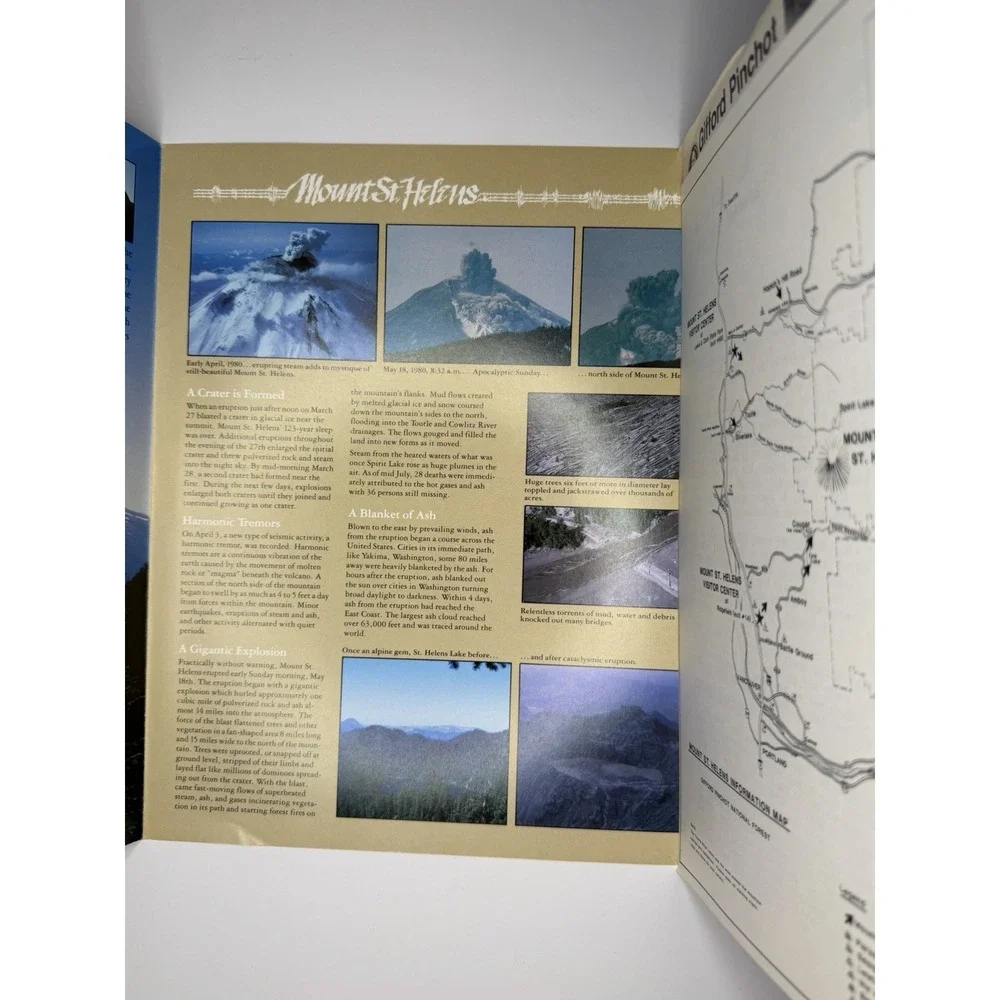 Mount St. Helens Booklet Paperback USDA Forest Service Volcanoes Vintage